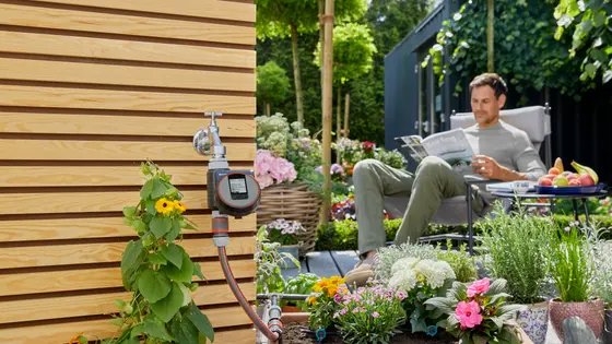 automatic water control is helping you to relax in your garden